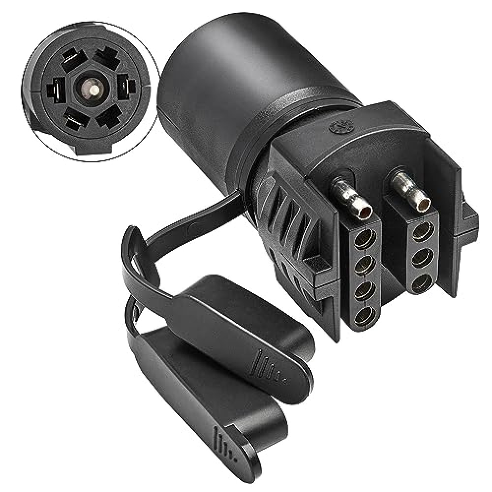 Oyviny 7 to 4 & 5 Pin Trailer Adapter, 2-in-1 Design