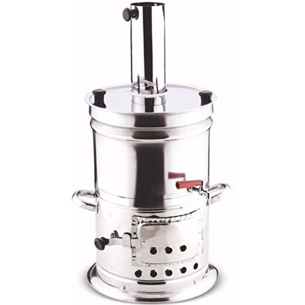 Öz-El Paslanmaz Çelik Çift Musluklu Semaver No:2 Litre:5 Çay / Çaydanlık Setleri Fiyatı
