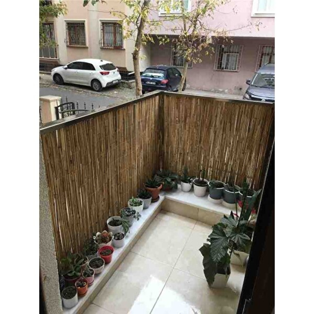 Öz Gazi 1 x 2.50 Metre Kamış Hasır Balkon Çiti Bahçe Çiti Dekarasyon Bahçe Çiti Fiyatı