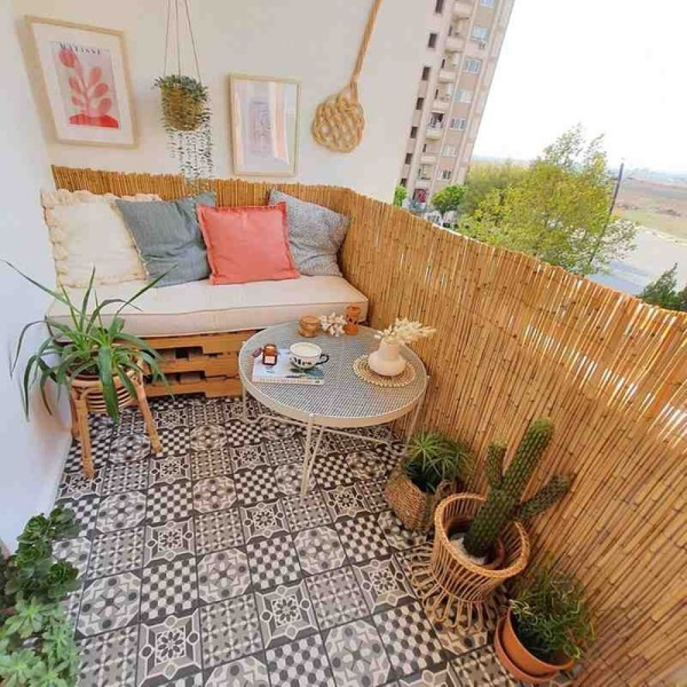 Öz Gazi 80 cm x 3 Metre Kamış Hasır Balkon Çiti Gölgelik Dekarasyon Bahçe Çiti Fiyatı