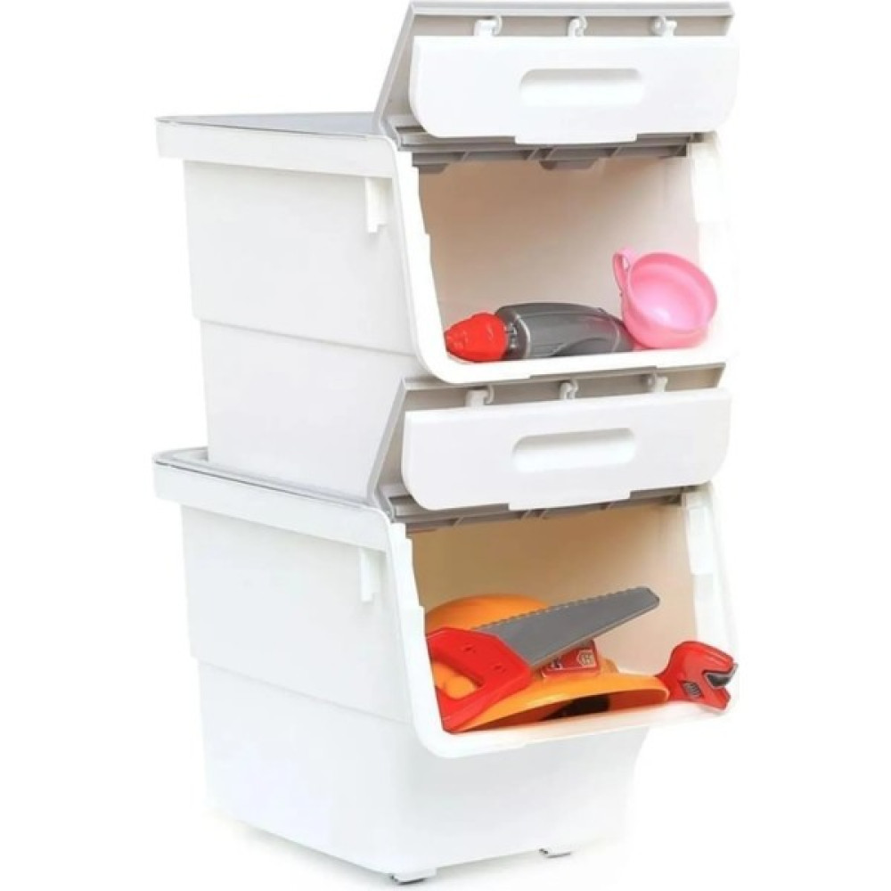 Öz House Beyaz Tekerlekli Organizer Çok Amaçlı Saklama Kutusu Motek 2 Adet 12 Litre - Beyaz - Gri Saklama Kapları Fiyatı