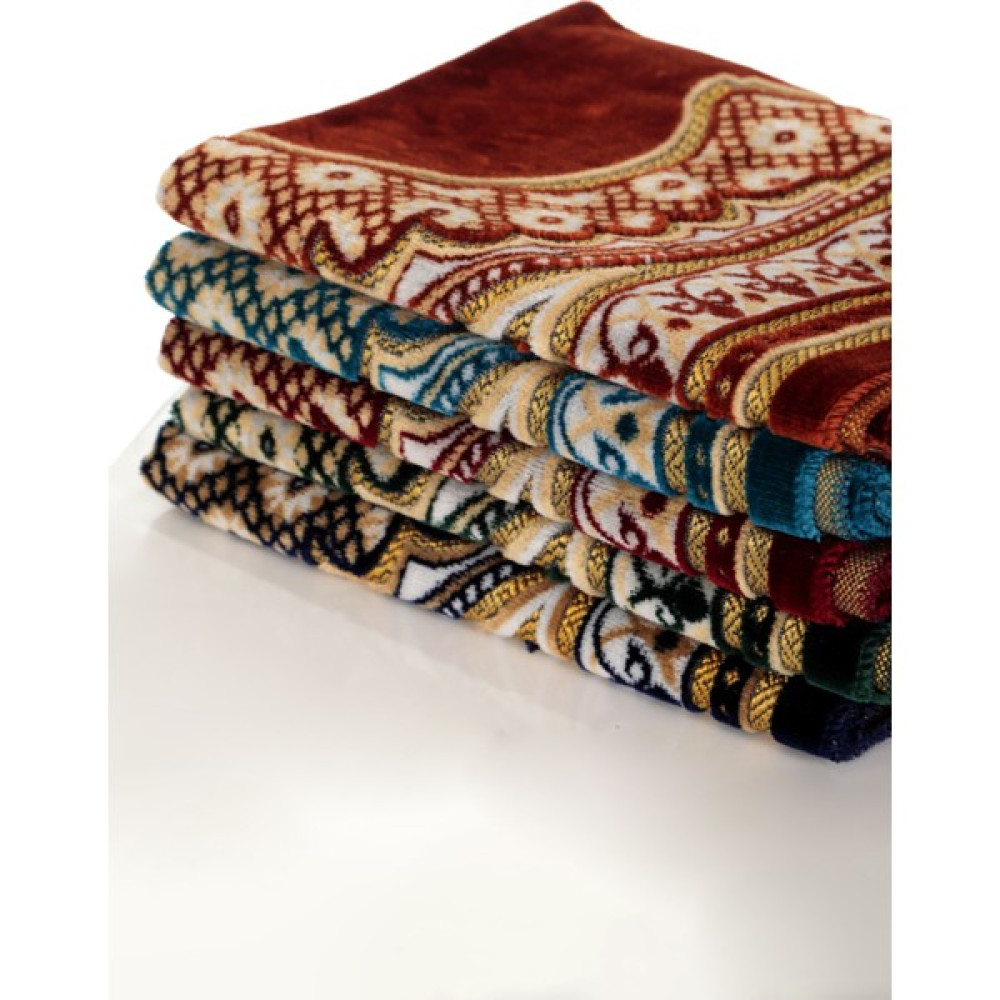 Öz Kadife Seccade, 5 Adet Kadife Seccade, Namazlık , Seccade Seti, Kadife Seccade, Seccade Takımı. - Renkli - 70 x 110 cm Seccade Fiyatı