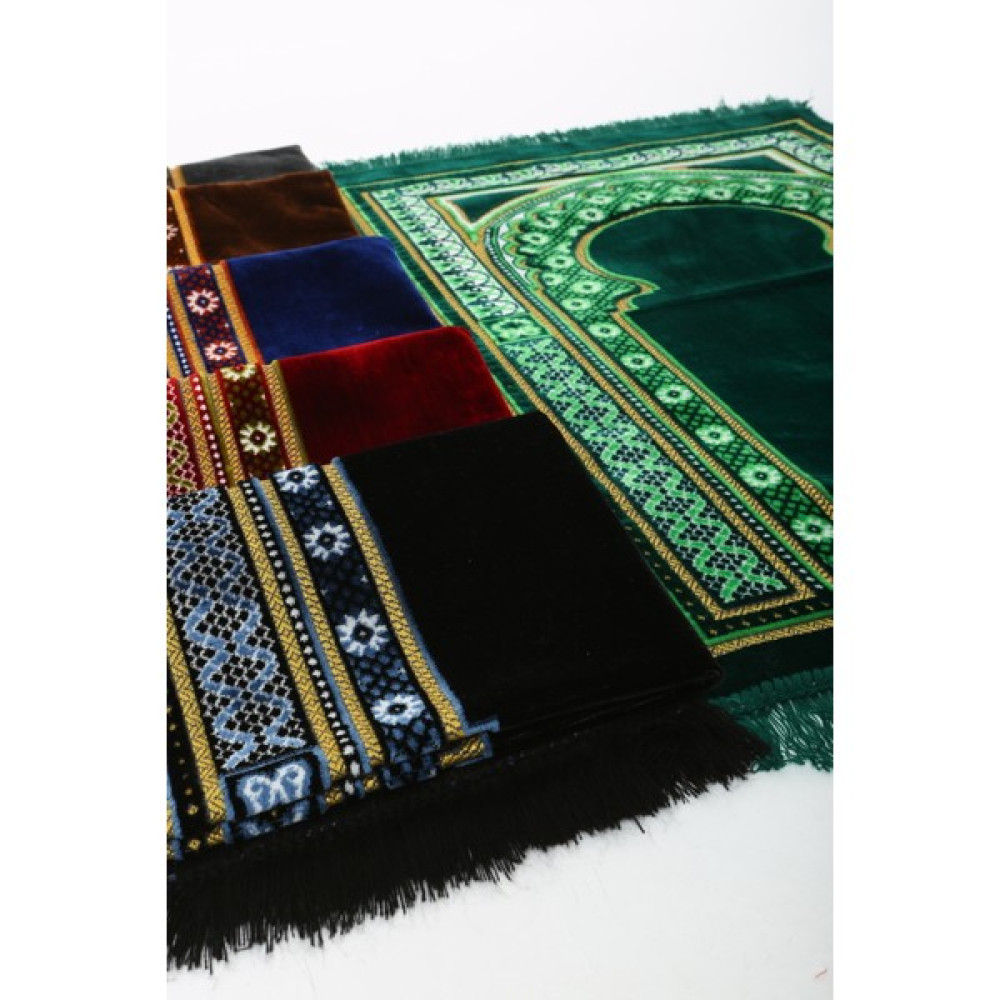 Öz Kadife Seccade, 6 Adet Kadife Seccade, Namazlık , Seccade Seti, Kadife Seccade, Seccade Takımı. - Renkli - 70 x 110 cm Seccade Fiyatı