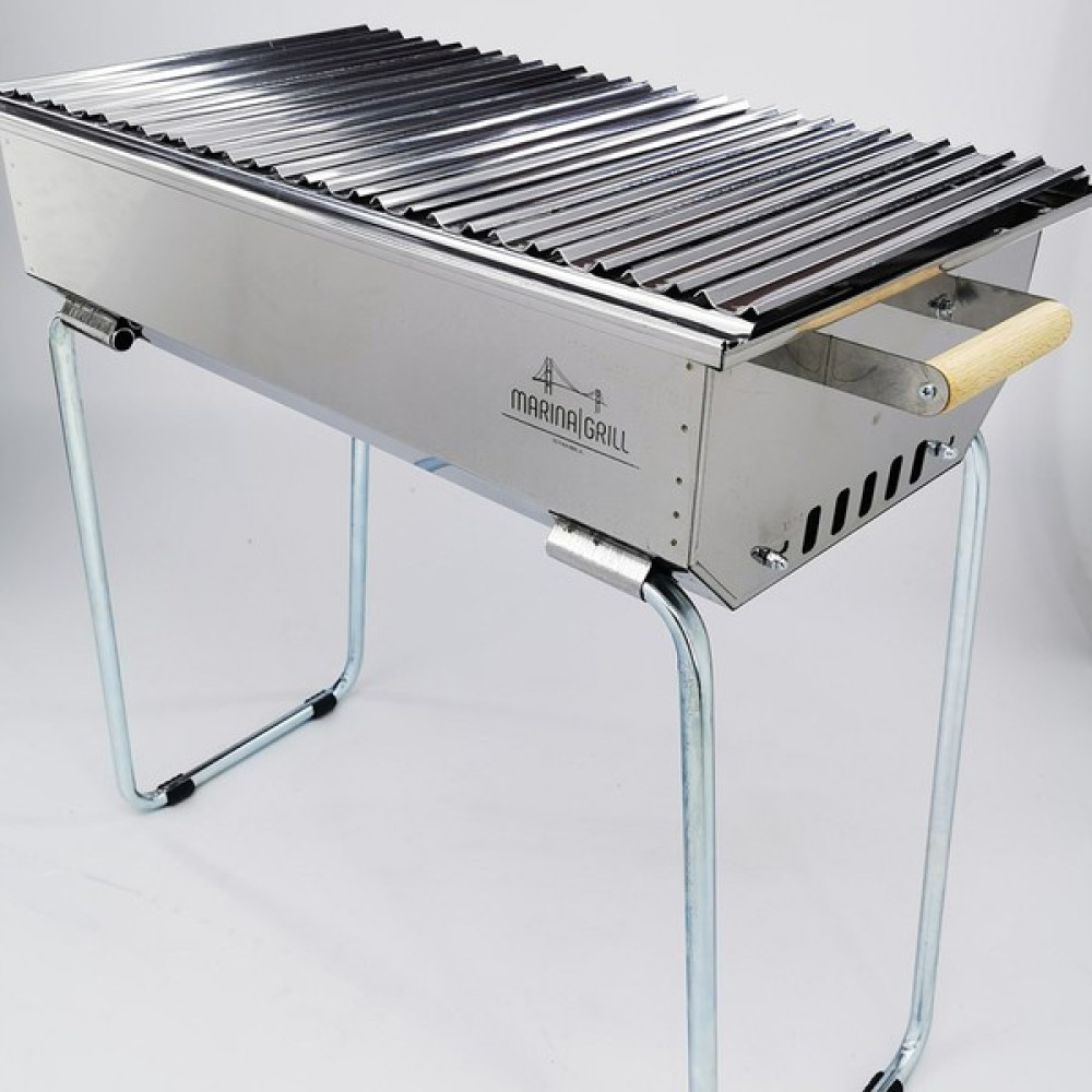 Ozaslan Mangal Ayaklı Lüks Marina Grill Kömürlü Mangal L Paslanmaz Çelik Bahçe Mangalı & Barbekü Fiyatı
