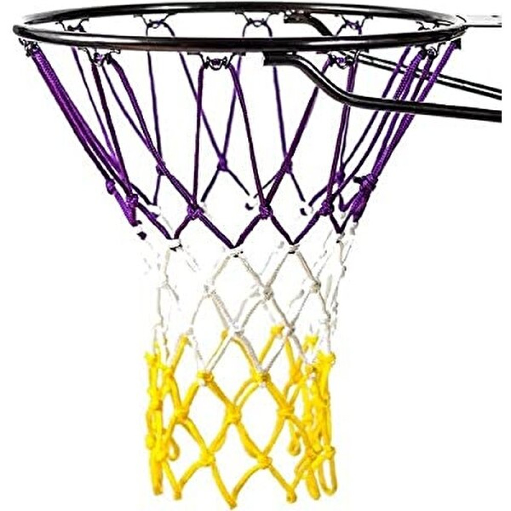 Özbek Basketbol Filesi 4mm Polys. Mor - Beyaz - Sarı - 2 Adet (Basketbol Pota Ağı) Basketbol Ürünleri Fiyatı