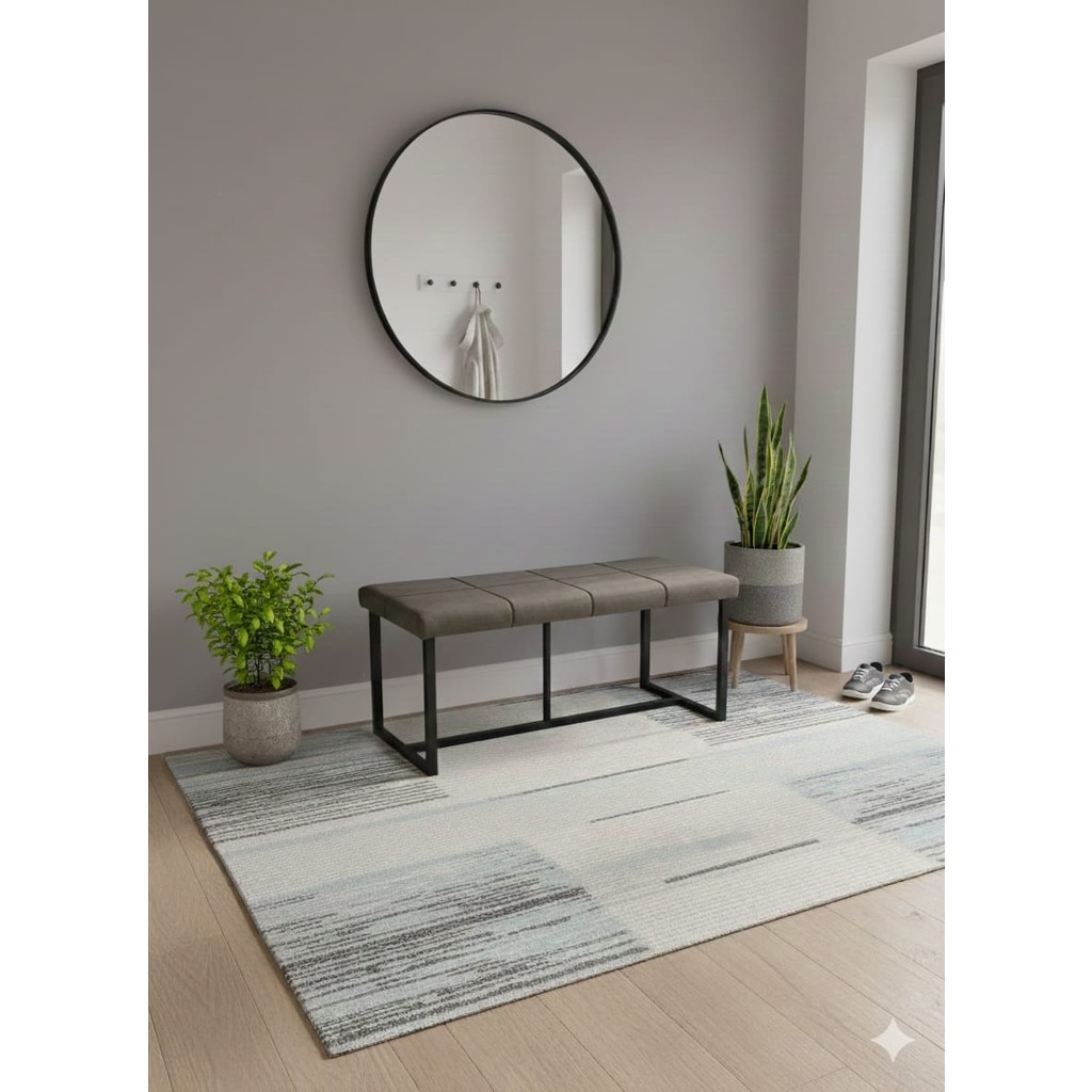 Özcan Mobilya Aksesuar 105×40 Siyah Metal Ayaklı Bench Puf Bank Antre Mutfak Salon Yatak Odası Puf Bank 105×40 - Kahverengi Diğer Fiyatı