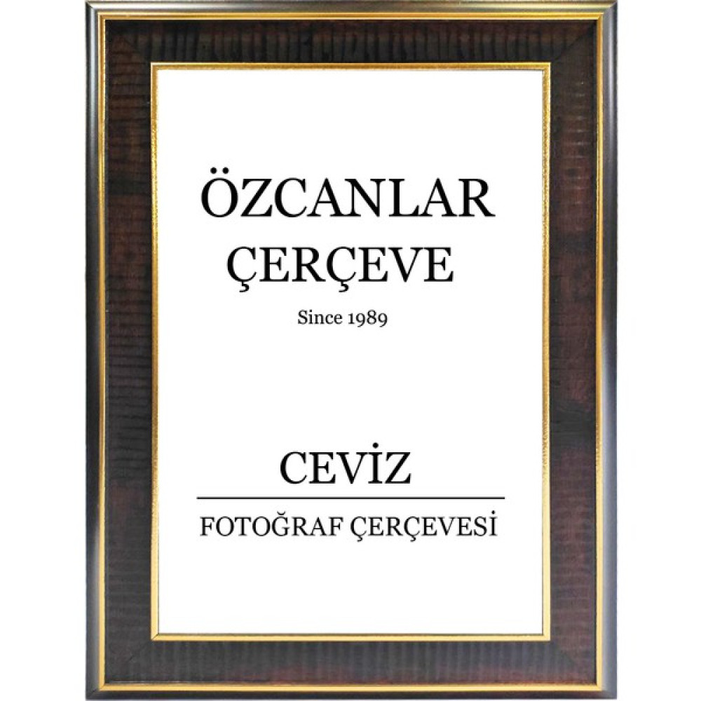 Özcanlar Çerçeve Boş Çerçeve Resim Çerçevesi Anı Çerçevesi 15X21 30X40 21X30 Çerçeve Gold Çerçeve Siyah Çerçeve - Ceviz - 50 x 60 Resim & Fotoğraf Çerçevesi Fiyatı