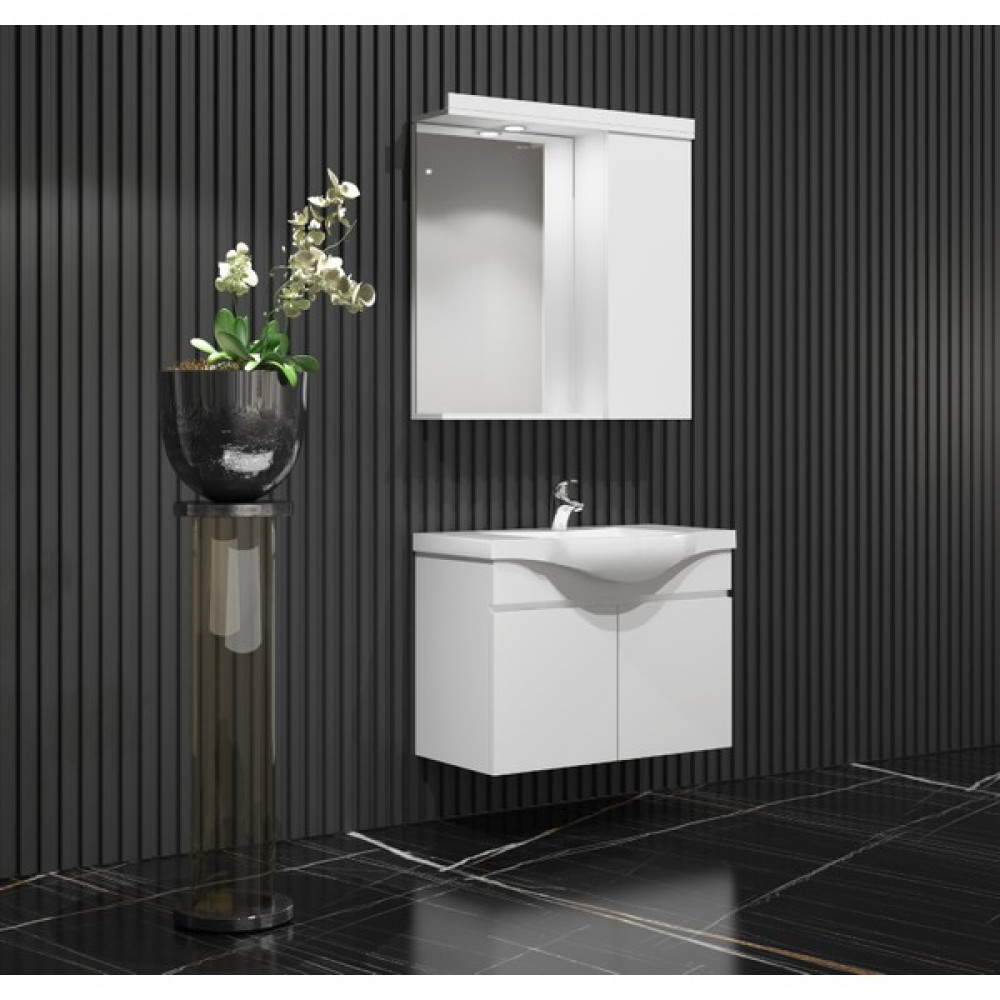 Özceden Yıldız Banyo Dolabı 55CM Beyaz Asma Banyo Dolabı / Mobilyası Fiyatı