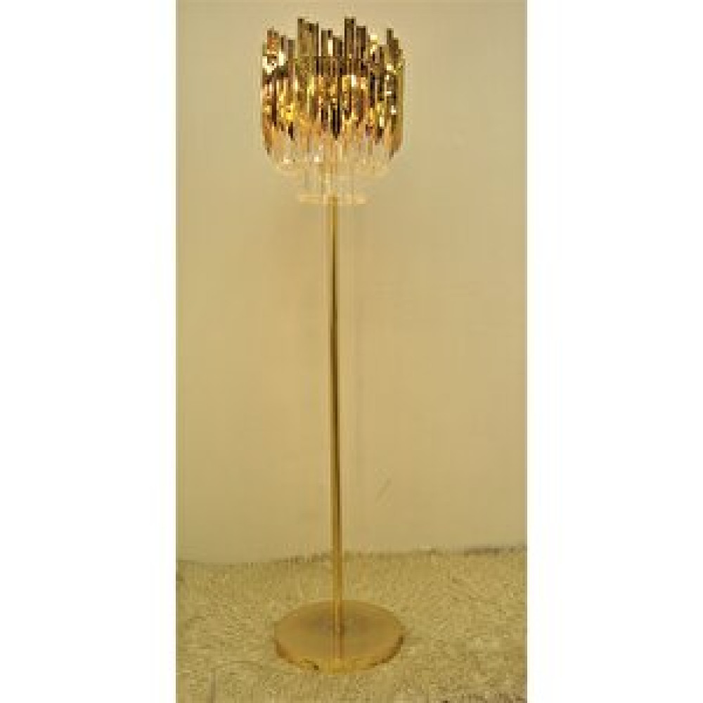 Özçelikler Titanium Gold Kristal Altılı Salon Lambader Standart Avize Fiyatı