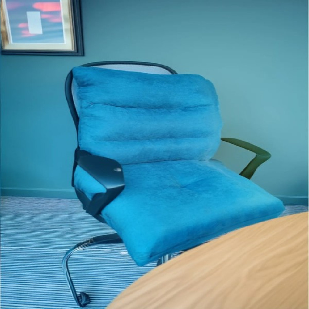 Ozclife Ortopedik Ofis Koltuğu Minderi - Misafir Koltuğu Sandalyesi Minderi Sırt Desteği - 45 x 50 cm - Mavi Salon & Oturma Odası Tekstili Fiyatı