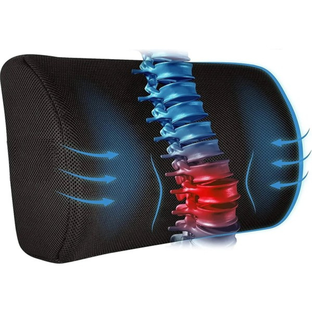 Ozclife Ortopedik Ofis Sandalye Oto Araç Koltuk Bel Destek Yastığı Sırt Minderi - 35 x 35 cm - Siyah Koltuk Fiyatı