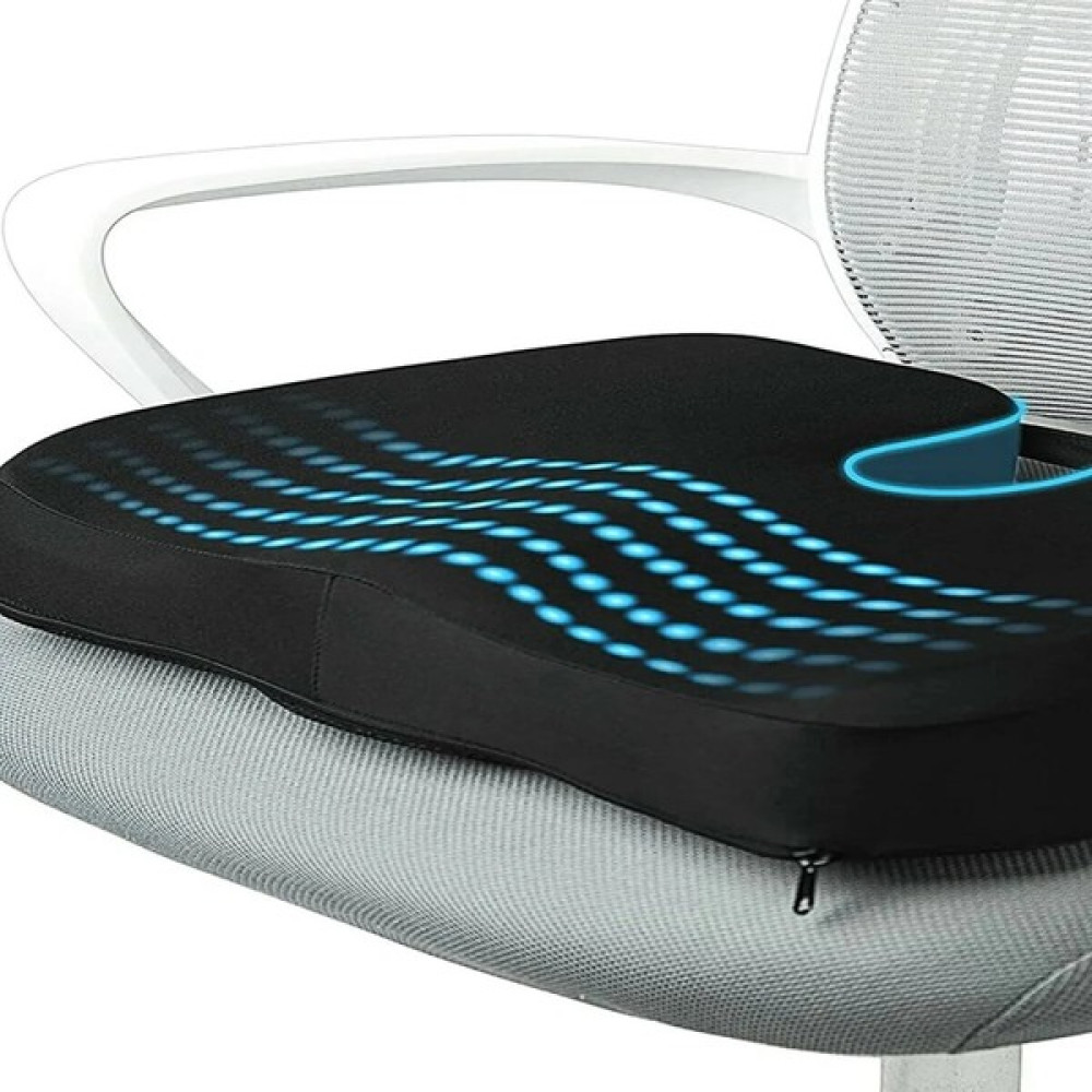 Ozclife Visko Cocix Çok Amaçlı Oturma Minderi Ortopedik Oturma Minderi - 45 x 35 cm - Siyah Diğer Fiyatı