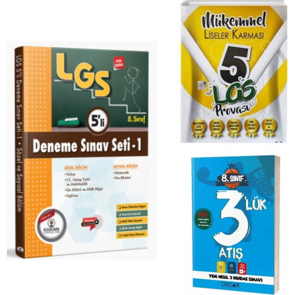 Özde Bir Yayınları 8. Sınıf LGS Deneme Kaynak Kitapları Fiyatı