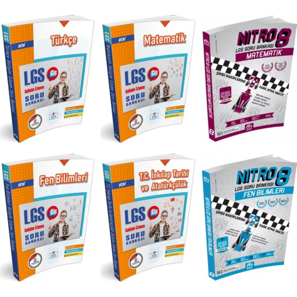 Özde Bir Yayınları Özdebir Yayınları 8. Sınıf Lgs Soru Bankası Seti ( Türkçe Matematik Fen Inkılap ) + Model Yayınları Nitro Matematik ve Nitro F... Kaynak Kitapları Fiyatı