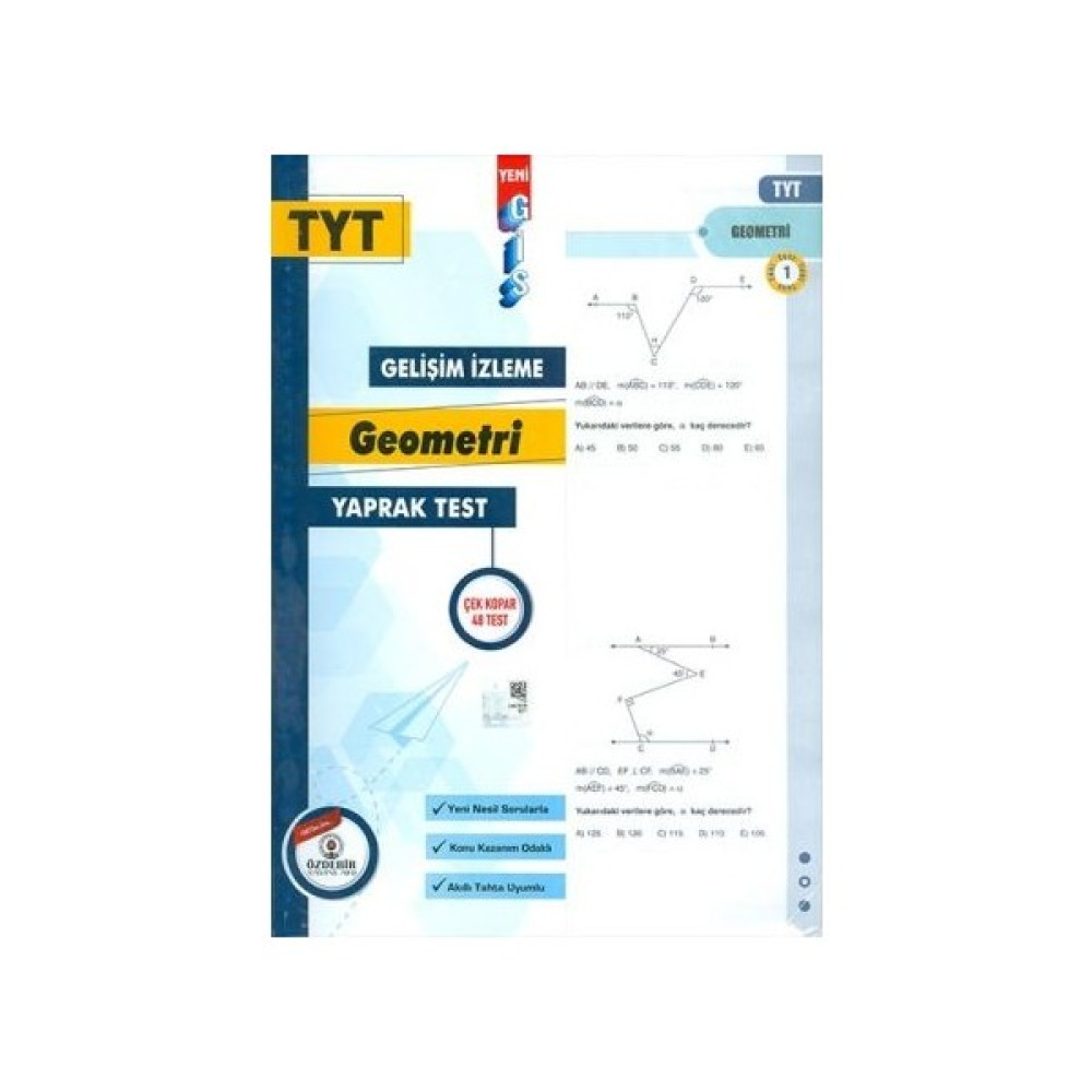Özde Bir Yayınları TYT Geometri Gis Yaprak Test Temel Yeterlilik Testi (TYT) Fiyatı
