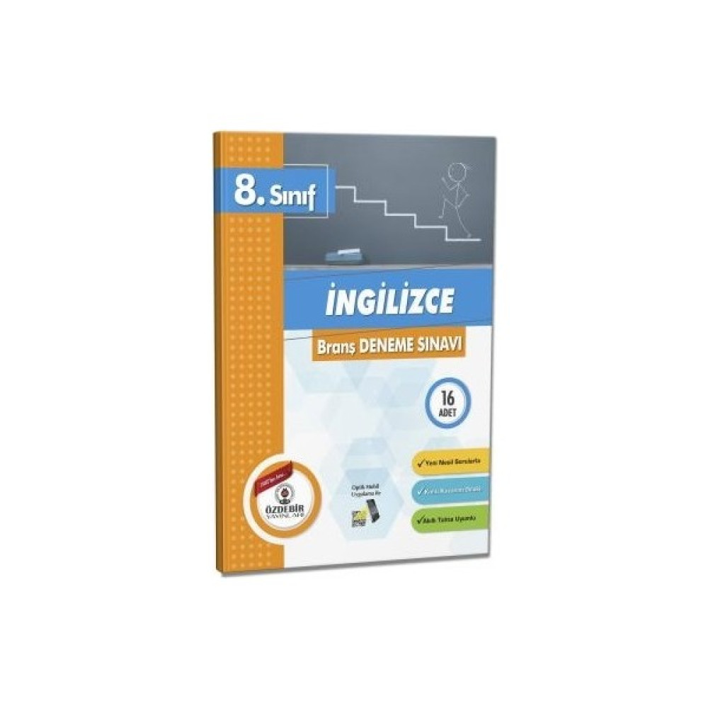Özde Bir Yayınları Yayınları 8. Sınıf Ingilizce Branş Deneme Sınavı Kaynak Kitapları Fiyatı