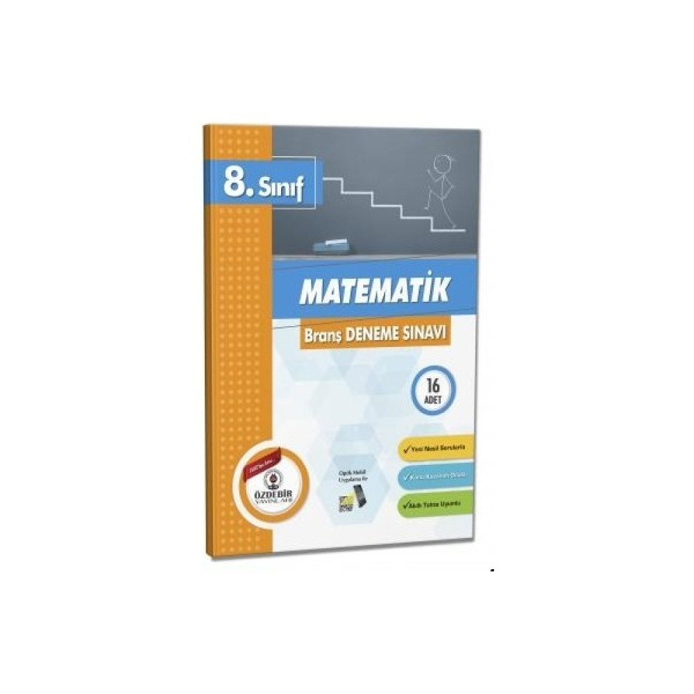 Özde Bir Yayınları Yayınları 8. Sınıf Matematik Branş Deneme Sınavı Kaynak Kitapları Fiyatı