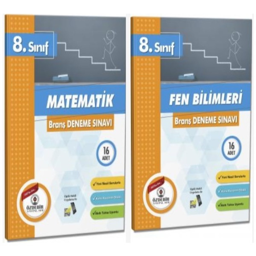 Özdebir Yayınları LGS 8. Sınıf 2'li Branş Deneme Sınavı (Sayısal) Kaynak Kitapları Fiyatı