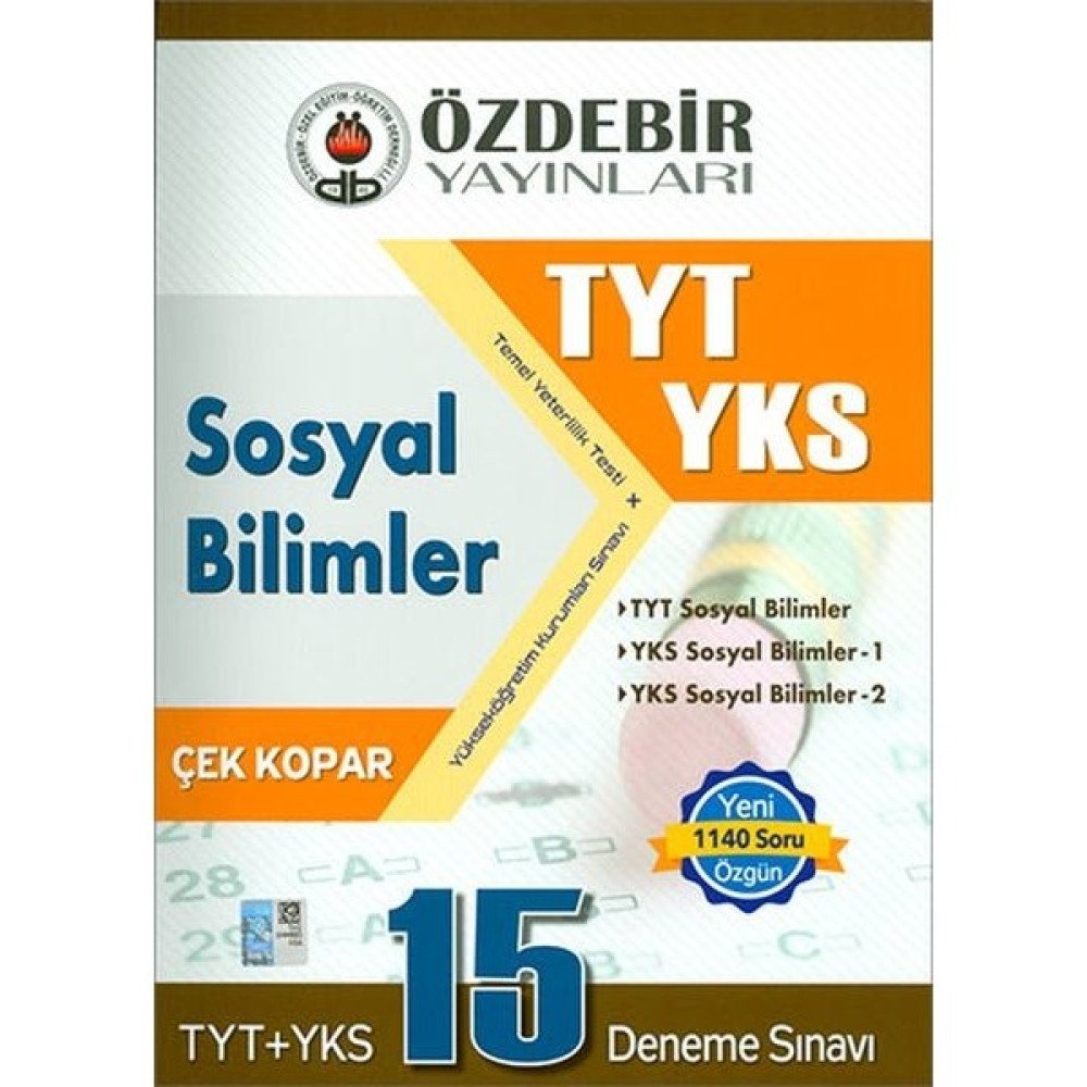 Özdebir Yks Tyt Sosyal Bilimler 15 Deneme Sınavı Sosyal Bilgiler Fiyatı