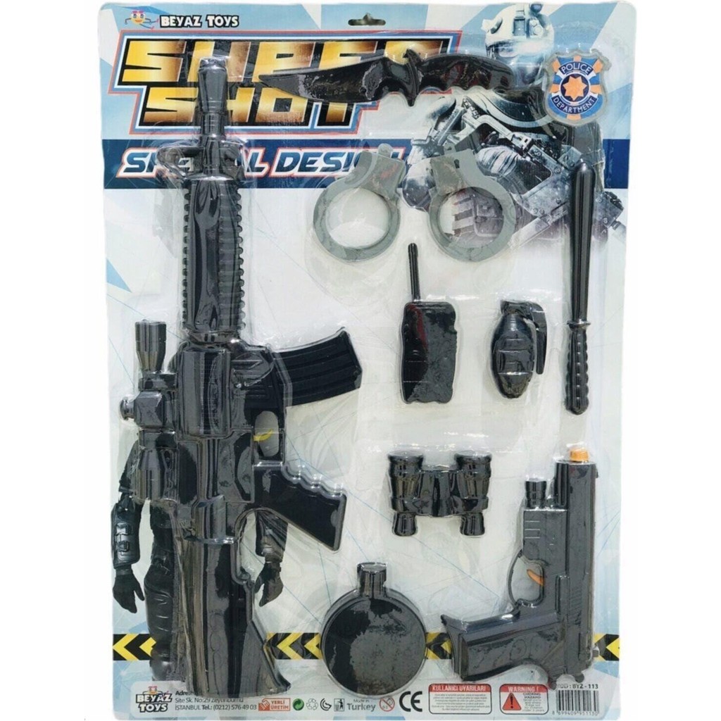 Özdemir Toys Büyük Boy Polis Seti 9 Parça Ekipman ile Göreve Hazır Oyuncak Anne Bebek Oyuncak Fiyatı