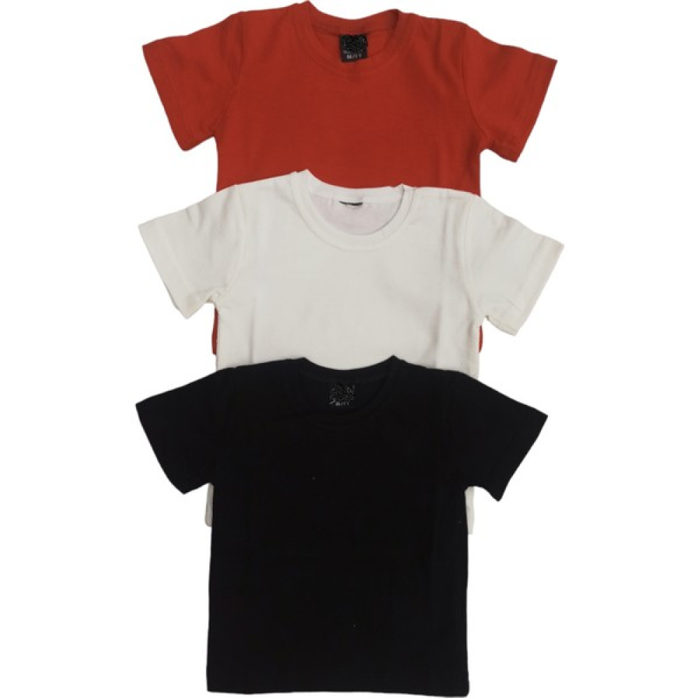 Özdemirli Bebe Basic Düz Bisiklet Yaka Kısa Kollu Likralı Badi Sweat T-Shirt (3 Lü Paket Kırmızı-Beyaz-Siyah)  Kız Çocuk T-shirt Fiyatı