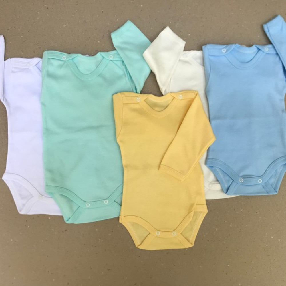 Özdemirli Bebe Uzun Kollu Çıtçıtlı Bebek Badisi Düz Renk Zıbın (5'li Paket) 0-48 Ay Arası Bebek Body Fiyatı