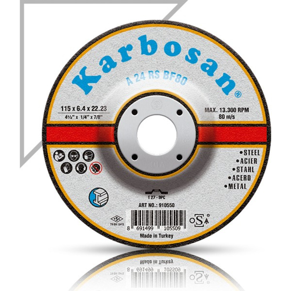 Özden Karbosan Metal Çapakalma Diskleri (10 Adet/kutu) - 180 x 8.0 x 22.23 (180'lik) çapak alma Oto Boyaları Fiyatı