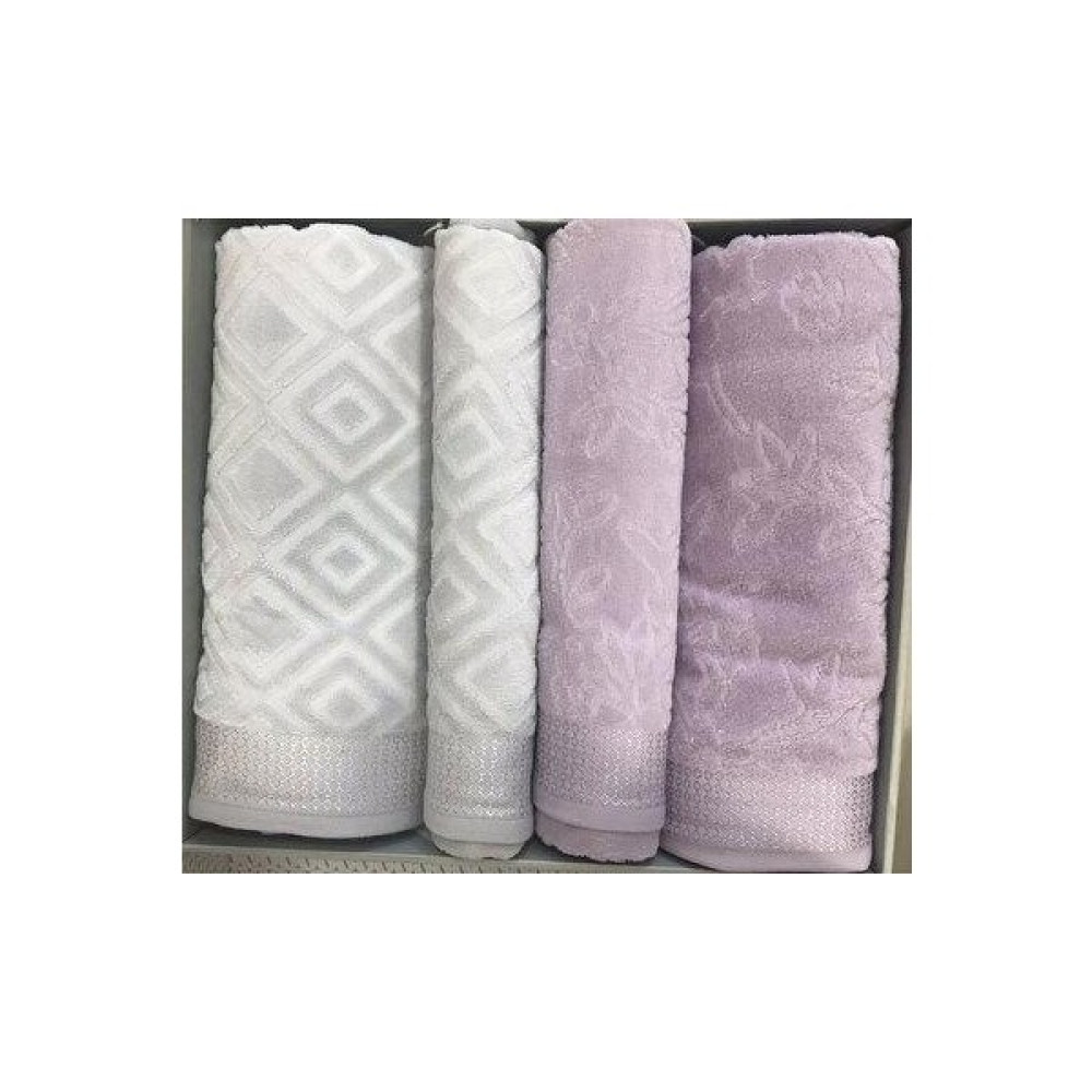 Özdilek Best Set Pastoral Lila Gri - 70 x 150 cm - Lila - Gri El / Yüz Havlusu Fiyatı