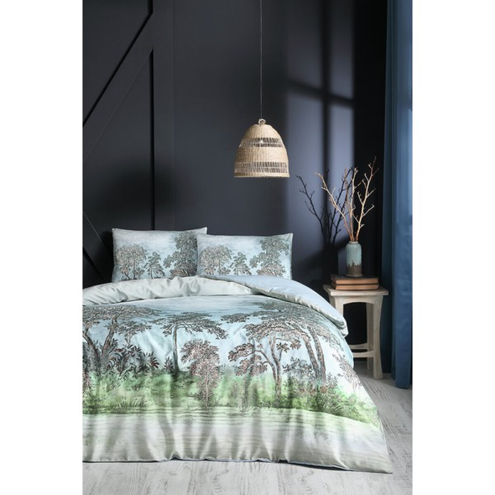 Özdilek Bomen Çift Kişilik Soft Life Saten Nevresim Takımı - 200 x 220 cm - Yeşil Nevresim Takımı Fiyatı