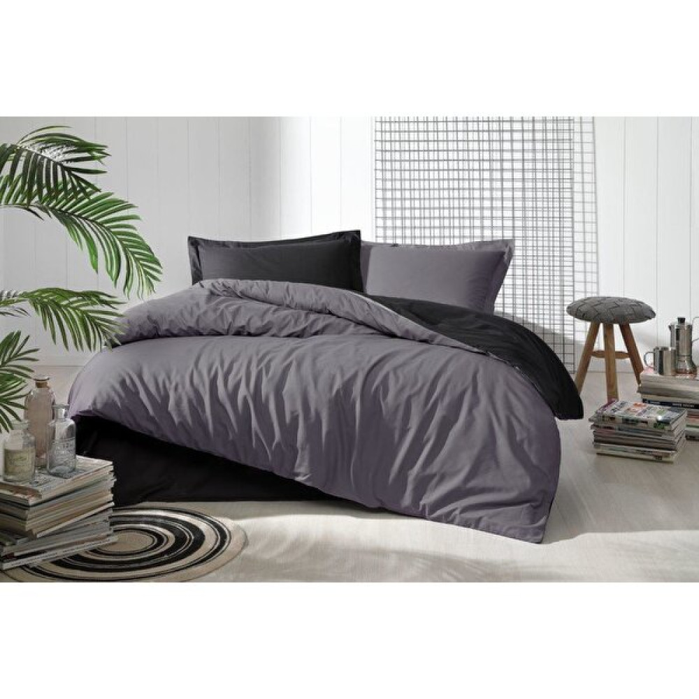 Özdilek Colormix Çift Kişilik Nevresim Takımı - 200 x 220 cm - Antrasit - Siyah Nevresim Takımı Fiyatı