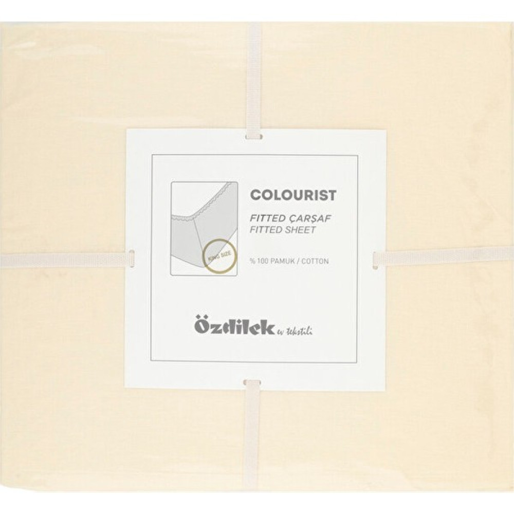 Özdilek Colourist Çift Kişilik Lastikli Fitted Çarşaf 160X200+30 - 160 x 200 cm - Bal Köpüğü Çarşaf Fiyatı