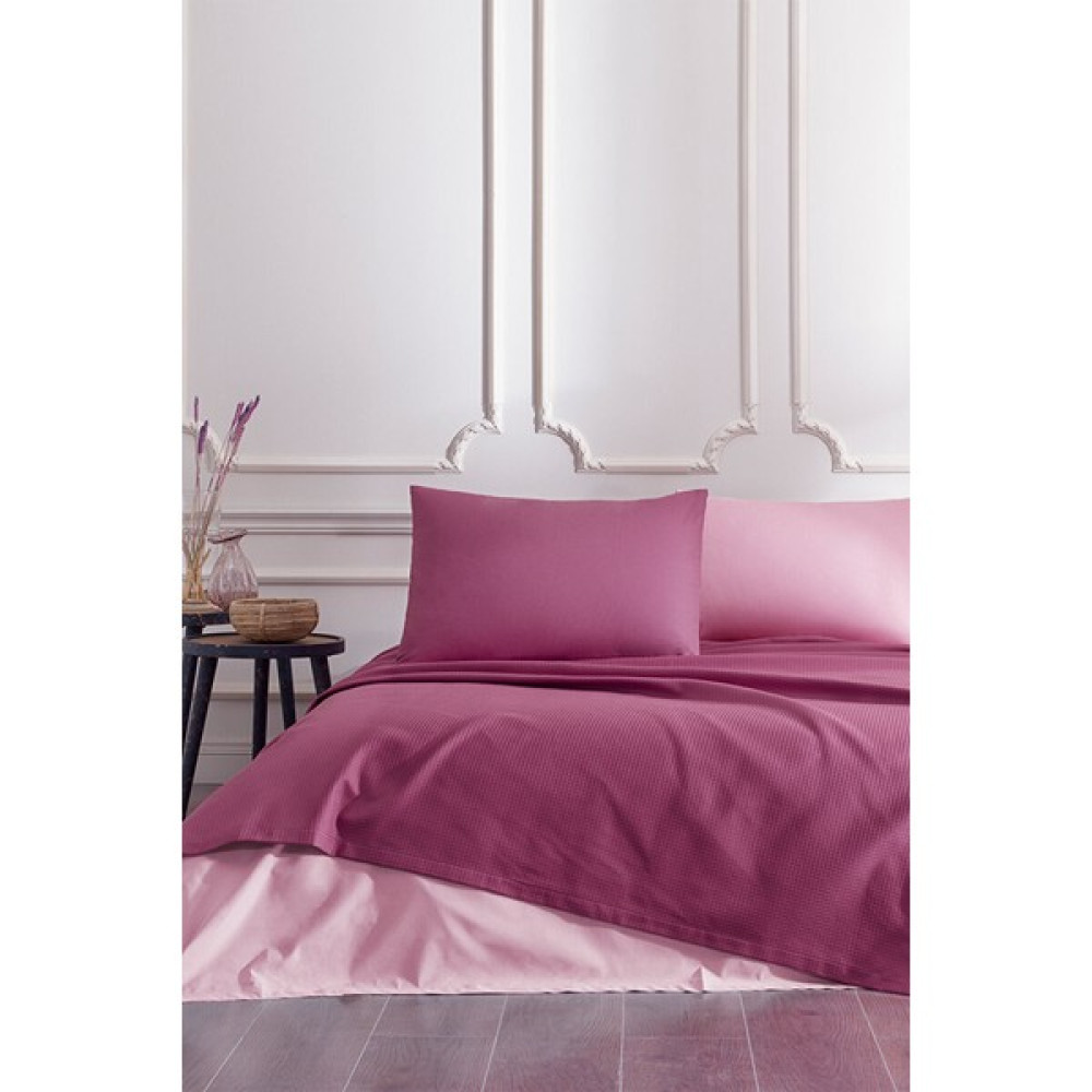 Özdilek Colourist Çift Kişilik Pike Takımı - Pembe Pike & Pike Takımı Fiyatı