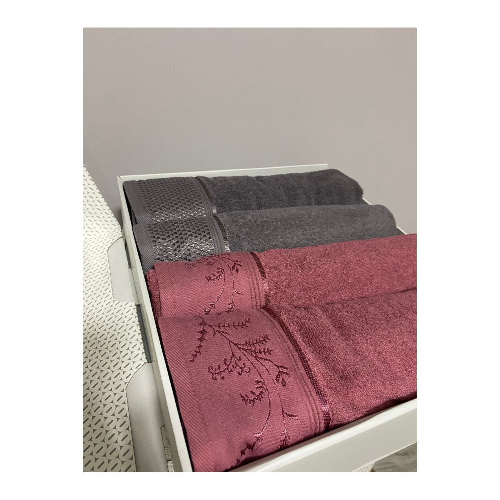 Özdilek Dıtsy Best Set Hamam Takımı Mürdüm - Antrasit. Banyo Havlusu Fiyatı