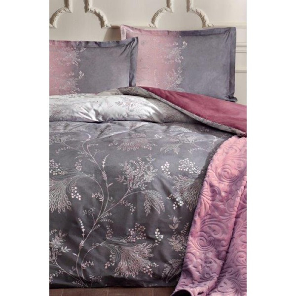 Özdilek Ditsy Çift Kişilik Battaniyeli Nevresim Takımı Mor - 200 x 220 cm Nevresim Takımı Fiyatı