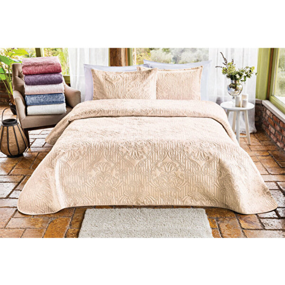 Özdilek Flair Yatak Örtüsü Tek Kişilik Latte - Vizon - 180 x 230 cm Yatak Örtüsü Fiyatı