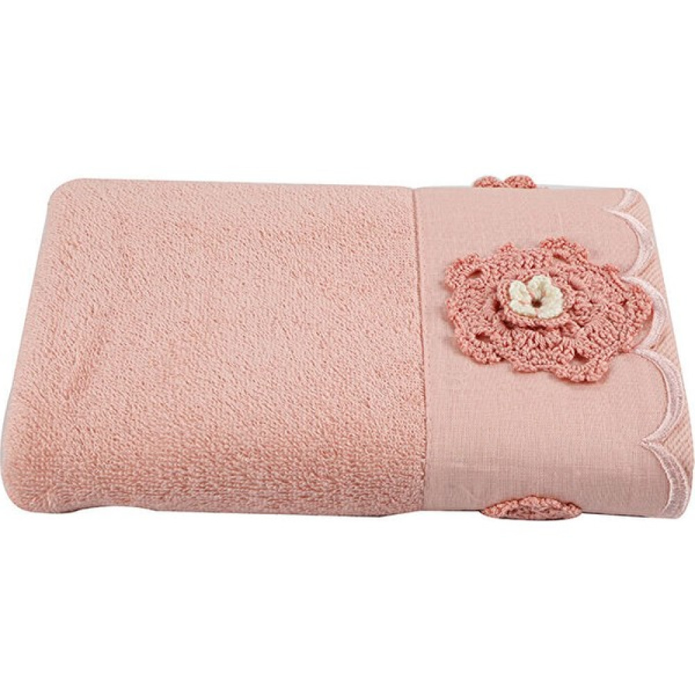 Özdilek Gloria Nakışlı Bambu Havlu 50X90 - Pembe - 50 x 90 cm El / Yüz Havlusu Fiyatı