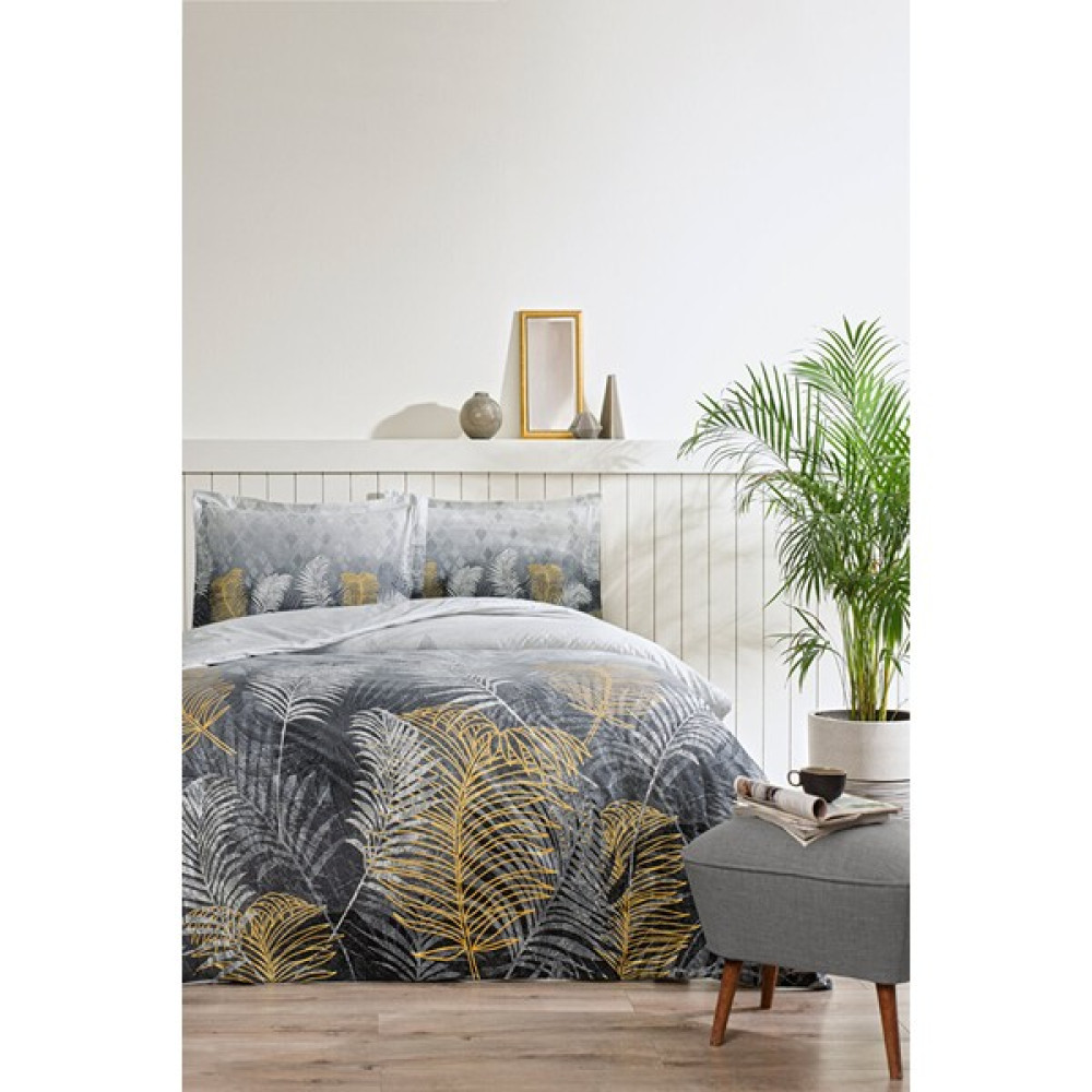 Özdilek Golden Palm Çift Kişilik Nevresim Takımı - Gri - 200 x 220 cm Nevresim Takımı Fiyatı