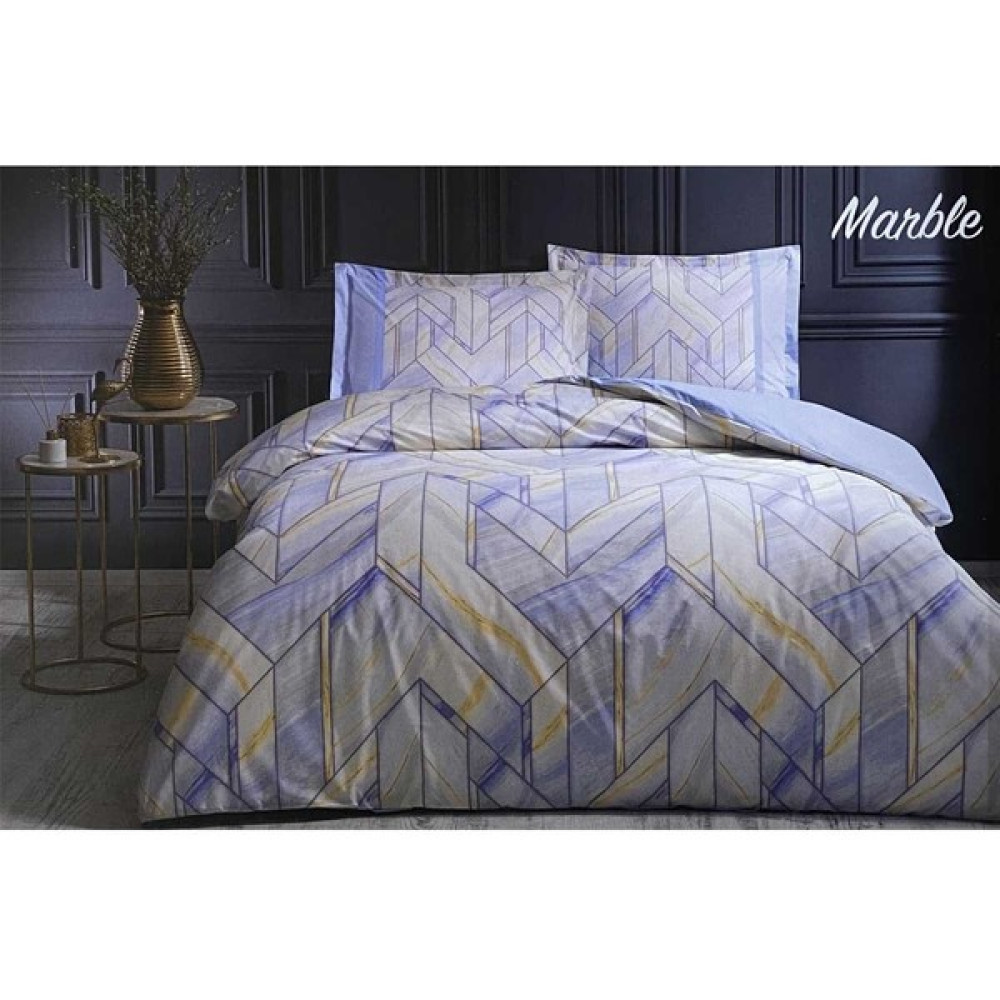 Özdilek Marble Çift Kişilik Nevresim Takımı Mavi - 200 x 220  cm Nevresim Takımı Fiyatı