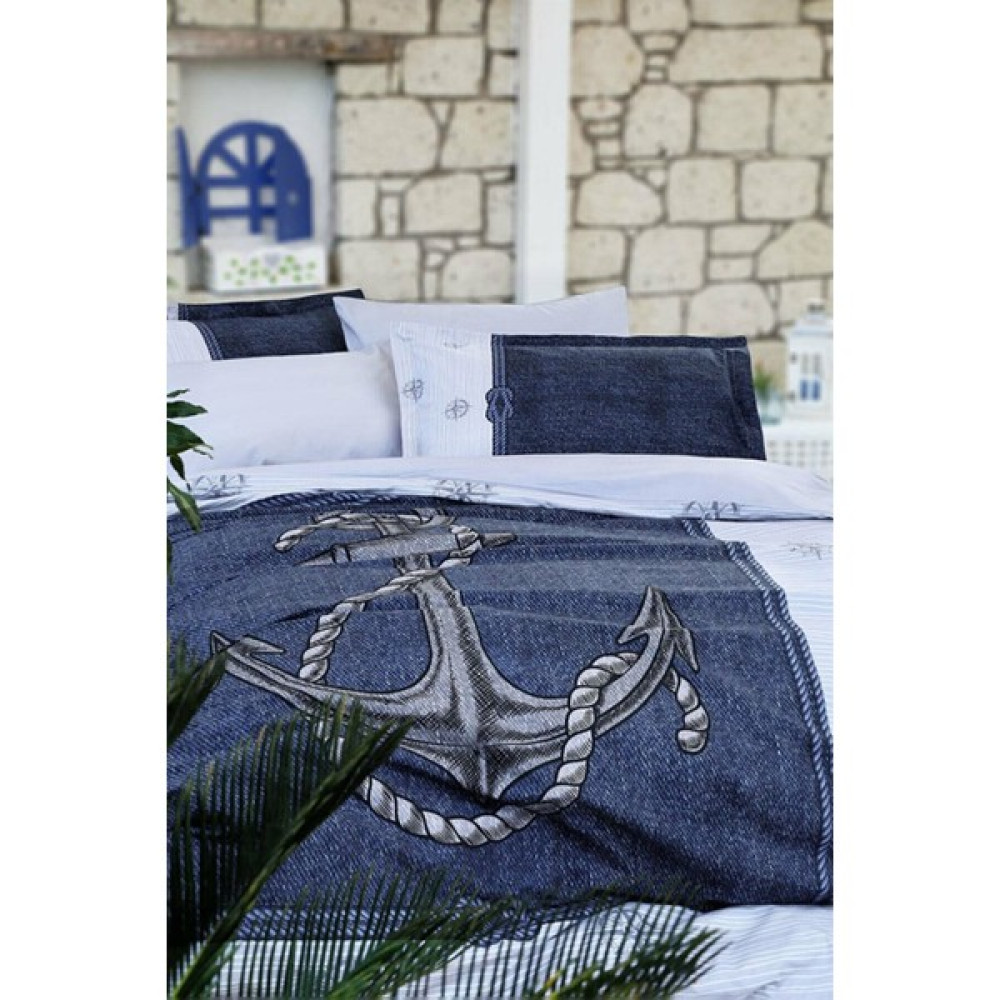 Özdilek Özdilek Pike Tk Rf Çift Kişilik Gri Anchor Denim Pike & Pike Takımı Fiyatı