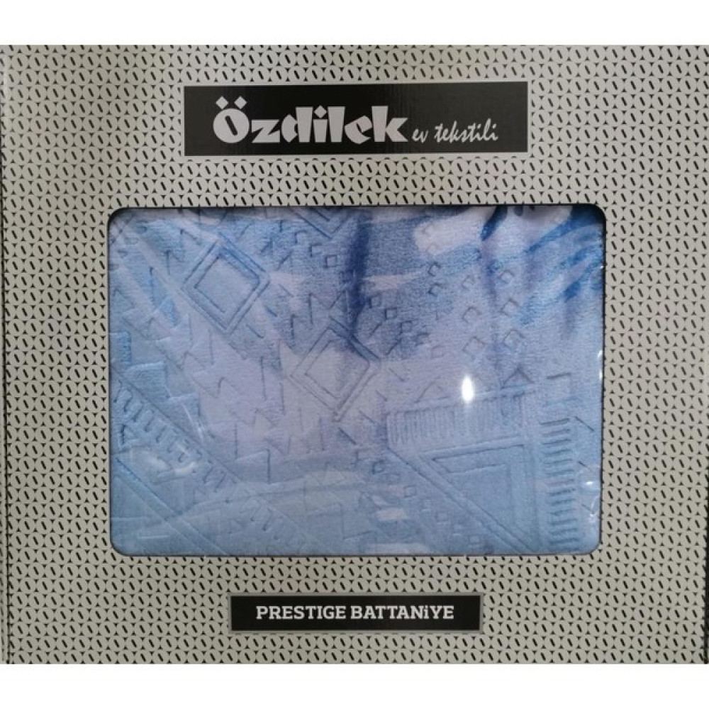 Özdilek Prestige Mavi Çift Kişilik Battaniye - 220 x 240 cm Battaniye Fiyatı