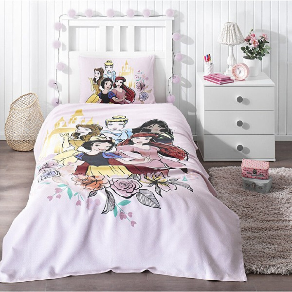 Özdilek Princess Rose Tek Kişilik Disney Lisanslı Lastikli Fitted Çarşaf Çocuk Pike Takımı - Pembe Pike & Pike Takımı Fiyatı