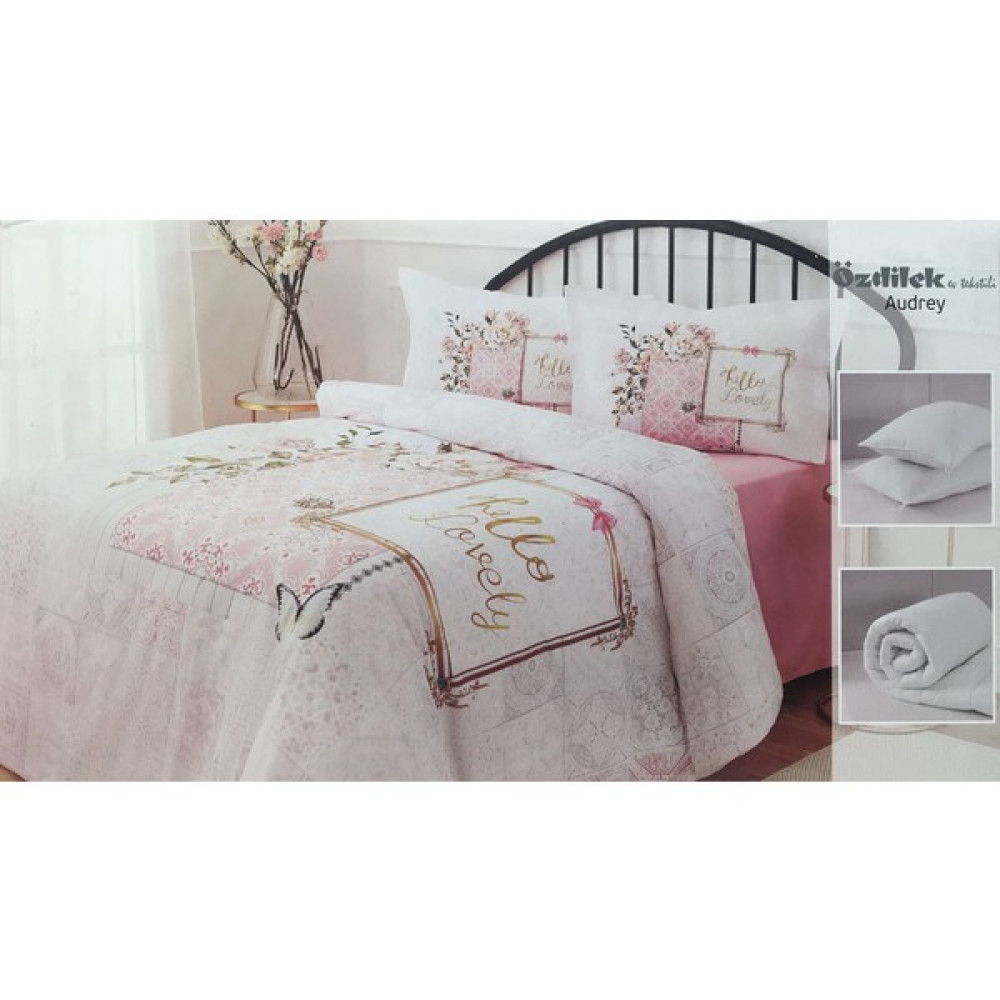Özdilek Queen Yatak Örtüsü Seti Audrey - Pembe Yatak Örtüsü Fiyatı