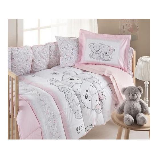 Özdilek Rf Pembe Spring Time Bebek Nevresim Takımı