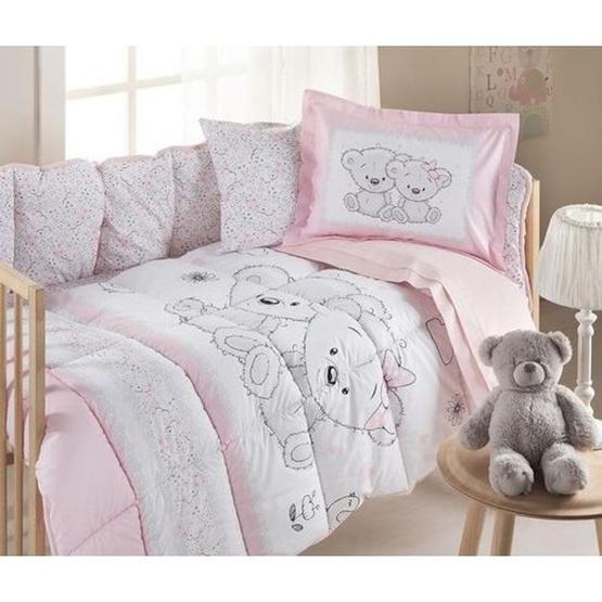 Özdilek Rf Pembe Spring Time Bebek Nevresim Takımı
