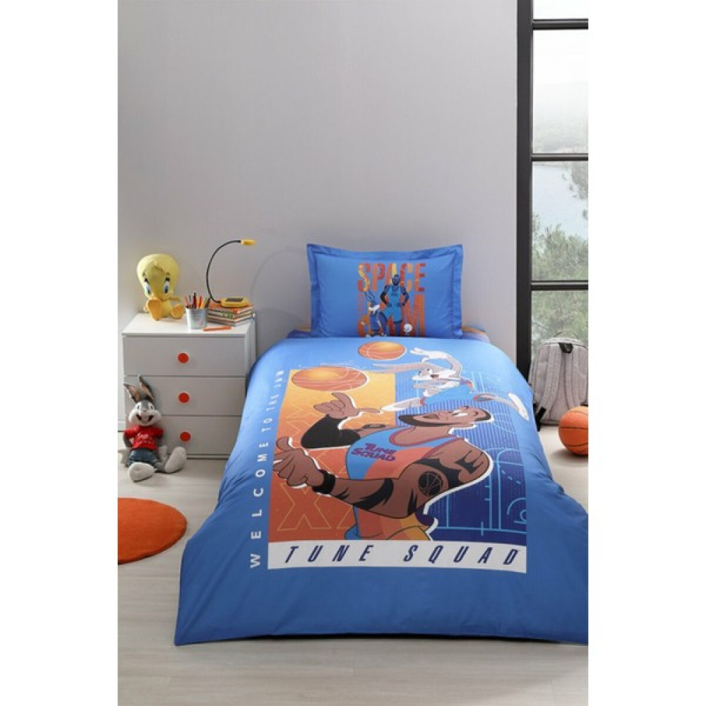 Özdilek Space Jam Lebron Tek Kişilik Lisanslı Çocuk Nevresim Takımı - 160 x 220 cm - Mavi Bebek Nevresim Takımı Fiyatı