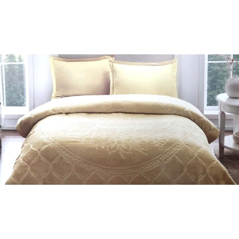 Özdilek Trendy Embos Çift Kişilik Battaniye-HARDAL - Hardal - 220 x 240 cm Battaniye Fiyatı