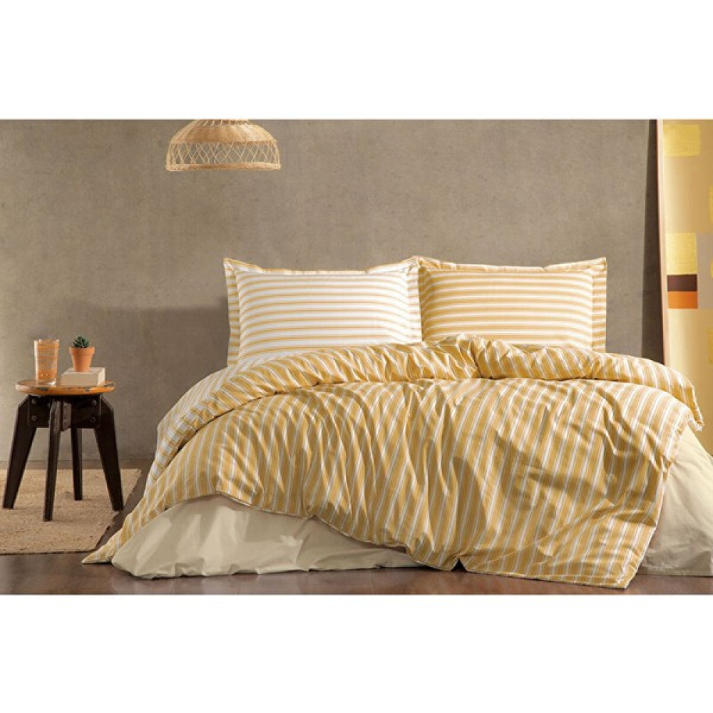 Özdilek Trioline Çift Kişilik Nevresim Takımı Hardal - 200 x 220 cm Nevresim Takımı Fiyatı