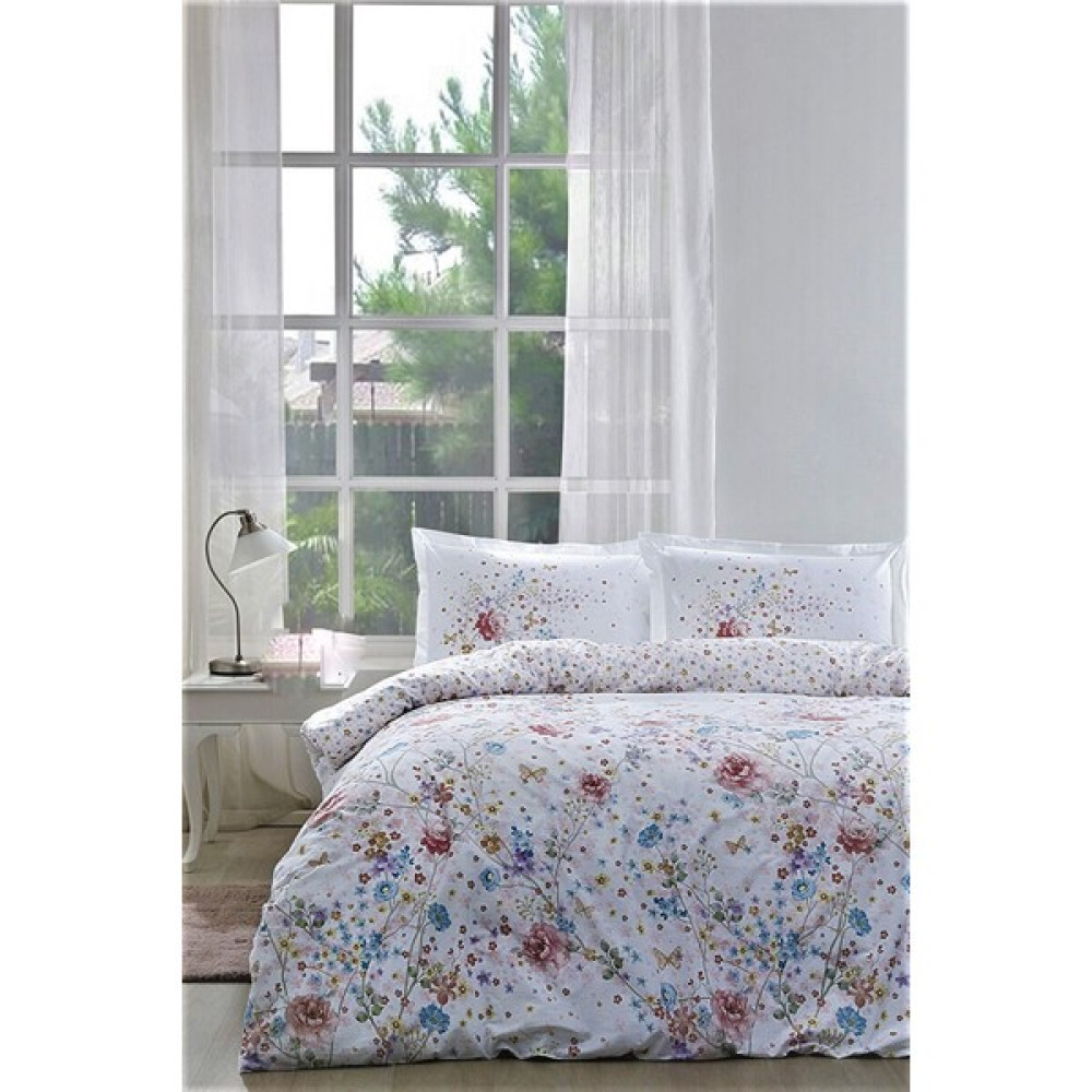 Özdilek Visterya Beyaz Çift Kişilik Nevresim Takımı - 200 x 220 cm Nevresim Takımı Fiyatı