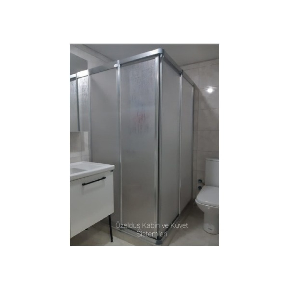 Özel Duş Özelduş Mika Buzlu Duşakabin 80*80 cm H180( Teknesiz) Duşakabin Fiyatı