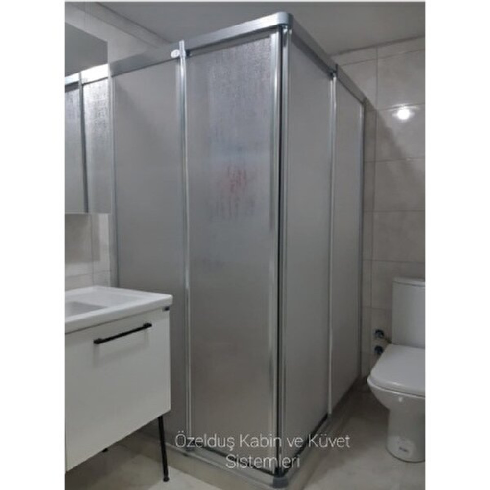 Özel Duş Özelduş Mika Buzlu Duşakabin 90*90 cm H180 (Teknesiz) Duşakabin Fiyatı